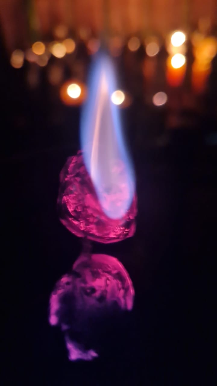 Resultado de una lectura de puros sobre un plato